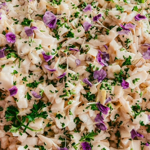 Witloofslaatje bij de BBQ